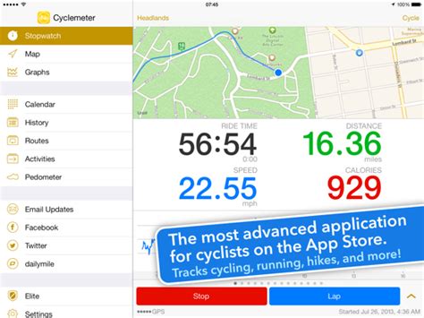 cyclemeter cycling tracker.